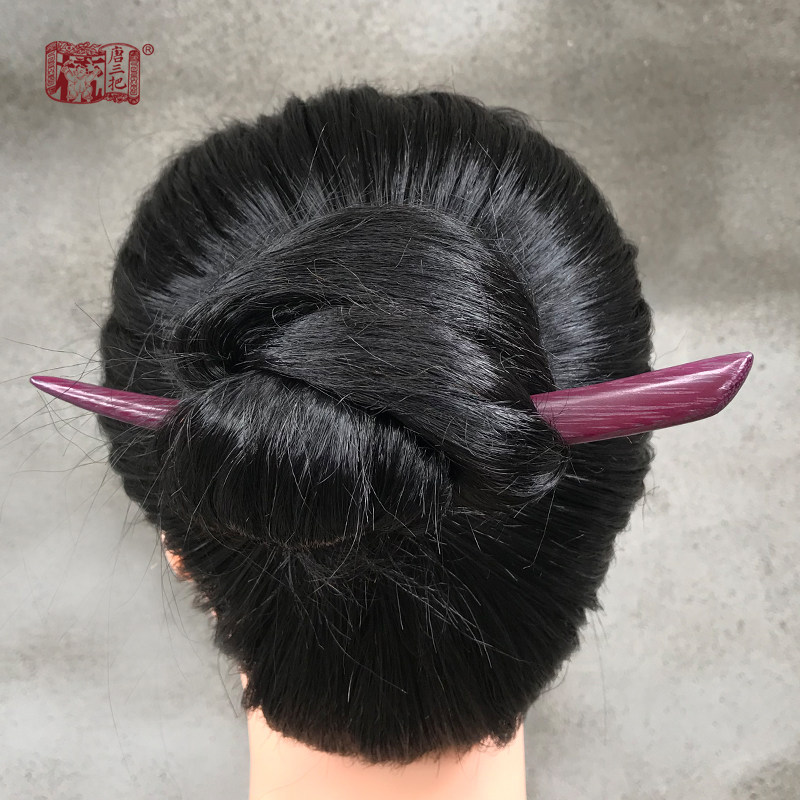 唐三把紫心木簪手工婉约一字簪古风配饰汉服头饰儿童新手盘发簪子,淘宝优惠券,粉丝福利购,淘宝优惠卷
