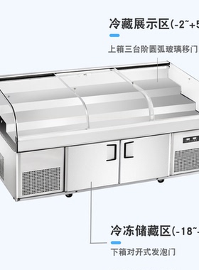 雪村双温阶梯展示冰台柜傻子同款