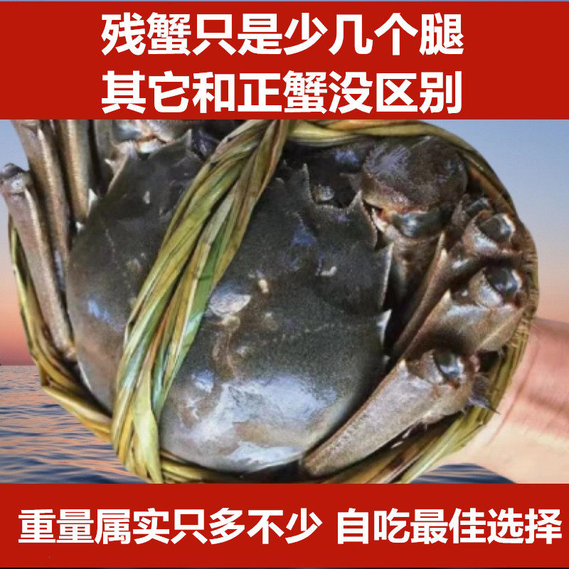 【去绳净重】江苏精品缺腿特大残蟹固城湖大闸蟹鲜活现货公母螃蟹,淘宝优惠券,粉丝福利购,淘宝优惠卷