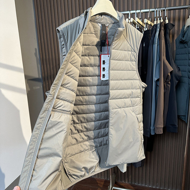 lulu平替 秋冬户外运动休闲外套防风防泼水男女保暖立领羽绒马甲,淘宝优惠券,粉丝福利购,淘宝优惠卷