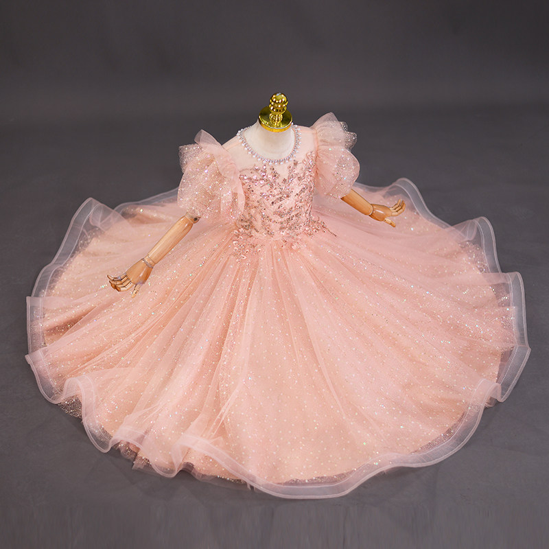 女童夏装公主裙礼服洋气儿童装花童生日主持人演出服夏季连衣裙子,淘宝优惠券,粉丝福利购,淘宝优惠卷