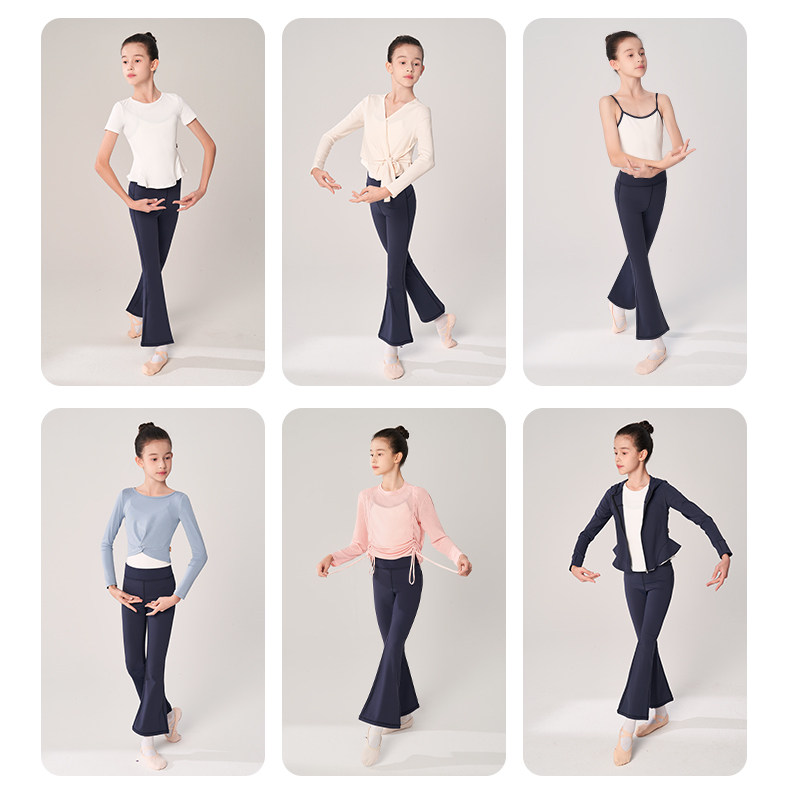 儿童舞蹈裤女童练功裤瑜伽喇叭裤拉丁中国舞练功服黑色裤子形体裤,淘宝优惠券,粉丝福利购,淘宝优惠卷