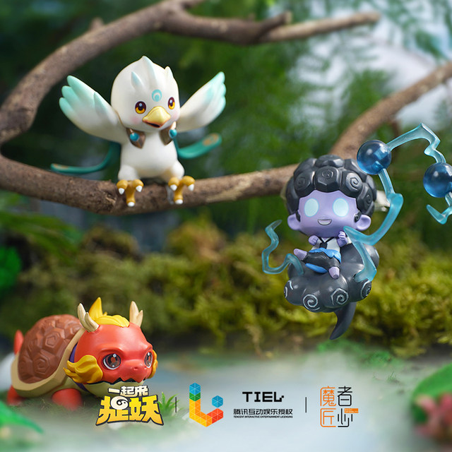 Blind box Tencent little fox ornament toy hand model