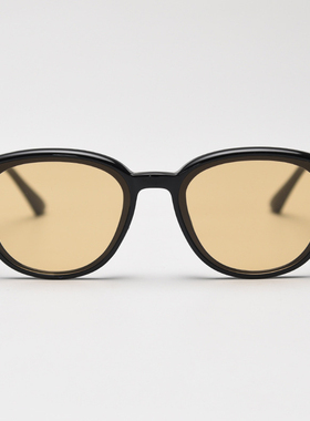 韩版TR90复古太阳眼镜潮男女网红素颜街拍黑色墨镜高清尼龙镜片