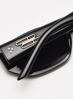 韩版潮大框个性TR90偏光太阳眼镜男女网红黑色显脸小复古墨镜街拍