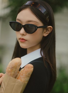 赵丽颖同款板材猫眼墨镜尼龙镜片潮男女网红素颜凹造型太阳镜