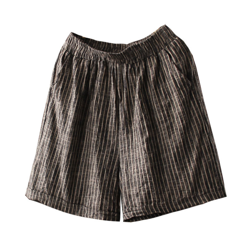 韩索依文艺夏季新款宽松棉麻休闲裤 韩索依女装店休闲裤