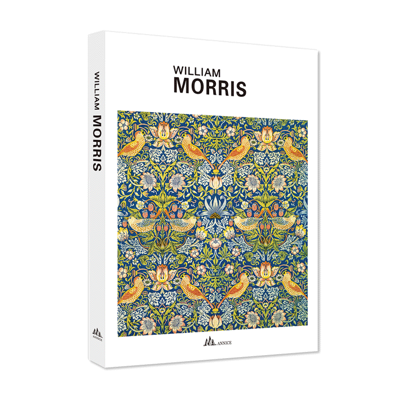 【七款页面随机】正版 William Morris 威廉莫里斯画集经典作品与素描 精装繁体中文版 彩铅插画集素描手绘手稿临摹美术画册书籍 - 图1