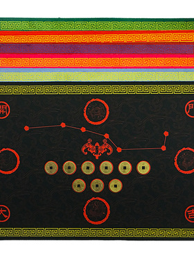 门对门地垫五帝钱七星地垫脚垫