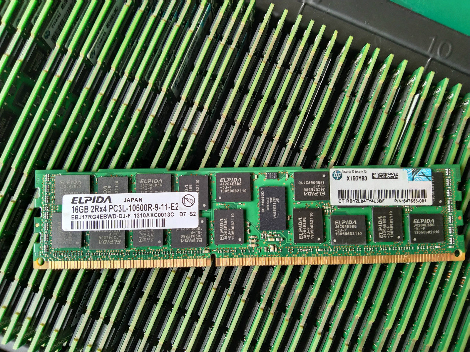  16G 2RX4 PC3L 10600R DDR3 1333 ECC REG RDIMM 