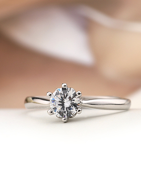 日韩风仿真银饰戒指送女友礼物