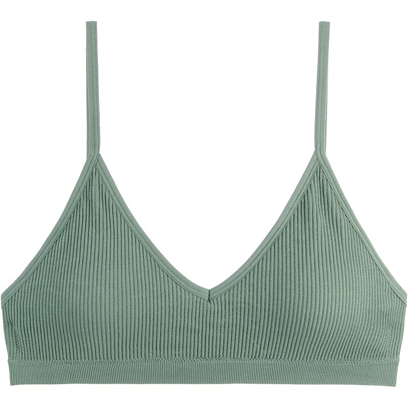 歌力诺旗舰店歌力诺无钢圈内衣女法式三角杯小胸罩无痕聚拢超薄款bra运动文胸0