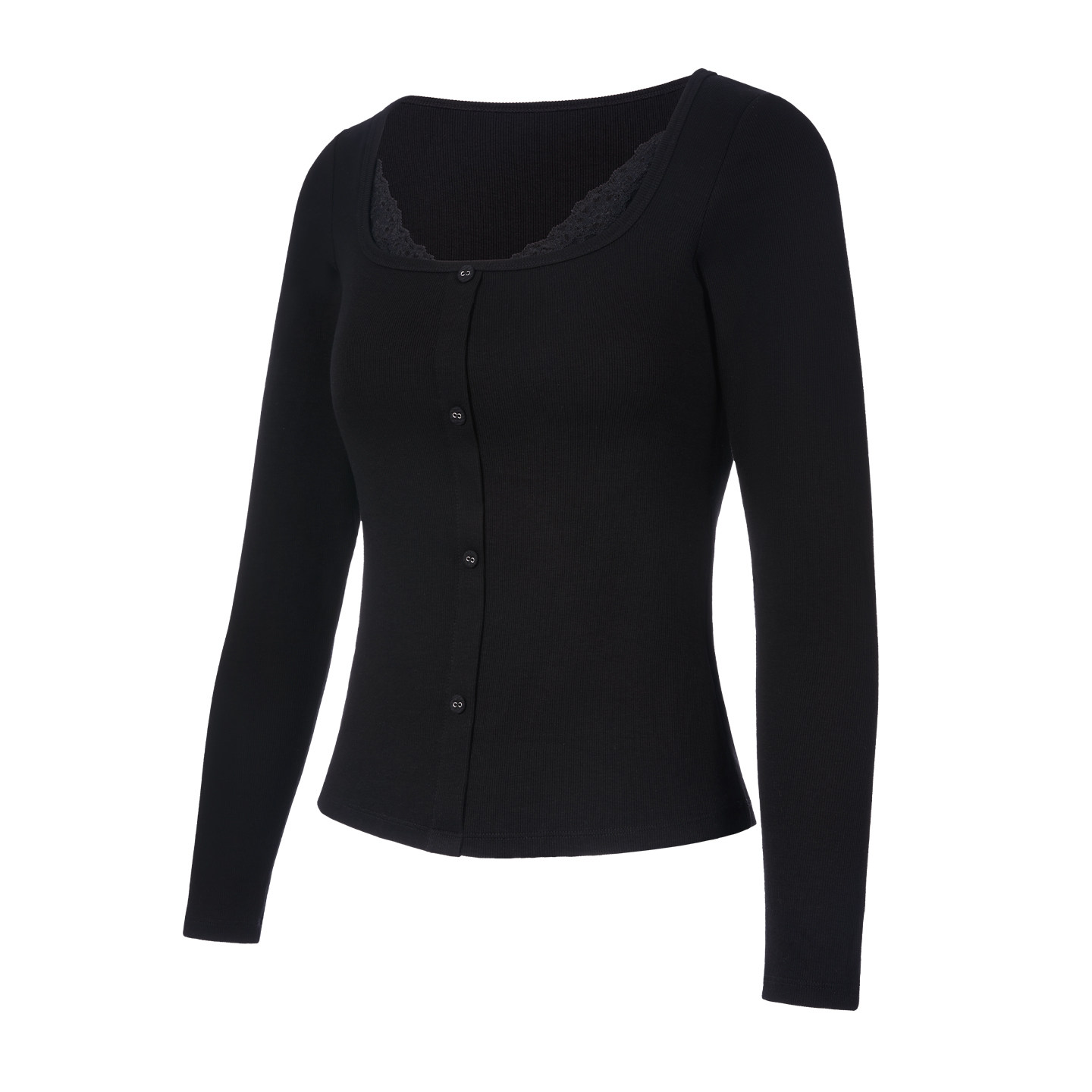 歌力诺带胸垫内搭打底衫女保暖外穿长袖T恤秋冬蕾丝修身上衣秋衣,淘宝优惠券,粉丝福利购,淘宝优惠卷