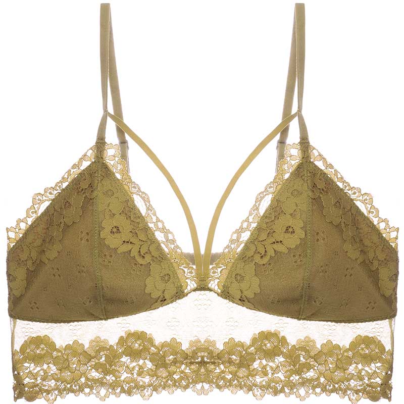 歌力诺旗舰店歌力诺蕾丝内衣女夏季超薄款bra性感胸罩法式无钢圈小胸舒适文胸0