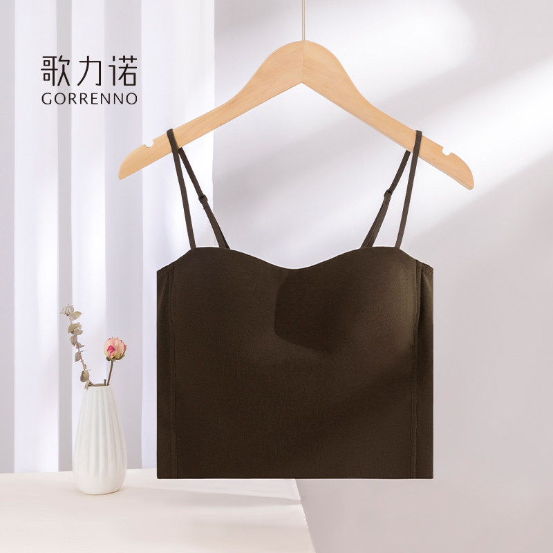 歌力诺女内搭大胸聚拢打底美吊带 歌力诺背心吊带