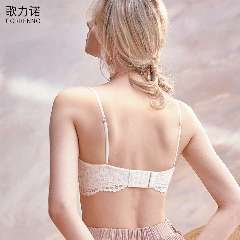 歌力诺法式女夏钢圈超薄款聚拢内衣 歌力诺文胸