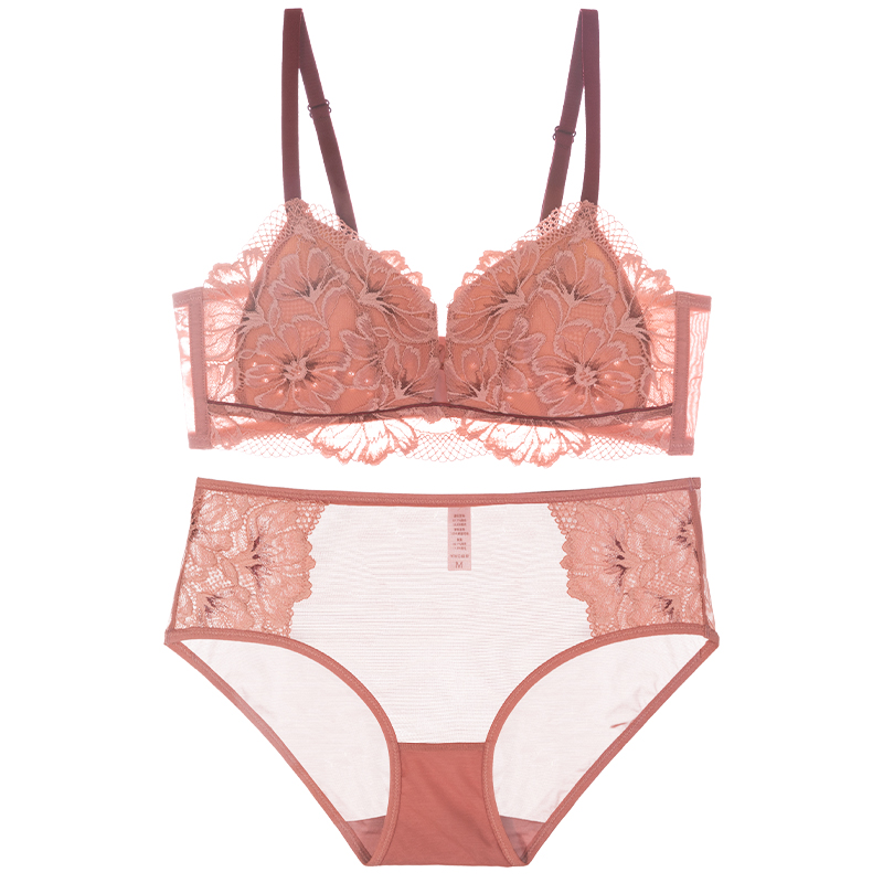 歌力诺情调套装大胸显小性感内裤 歌力诺文胸