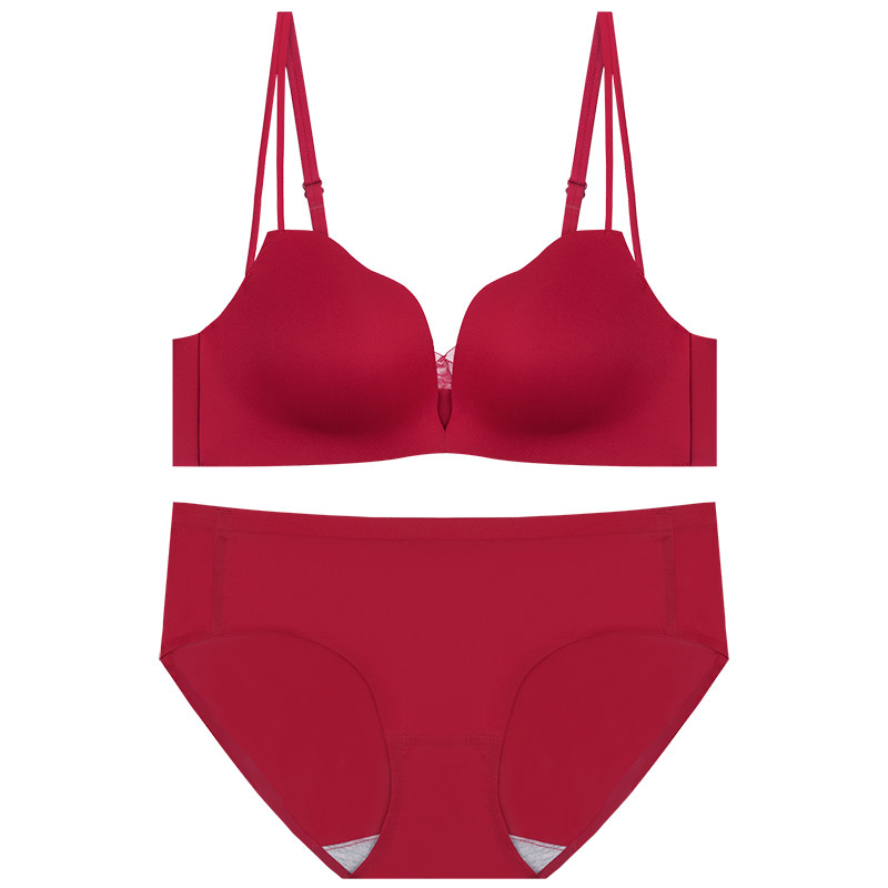 歌力诺红色内衣套装本命年新娘文胸 歌力诺文胸