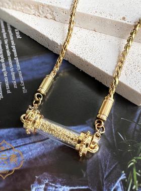 厂价不掉色钛钢镀金18K项链