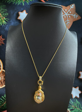 泰国佛牌微镶钻圆坠扣吊链厂价