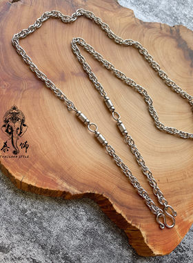 明星同款佛牌链子钛钢狼牙吊坠