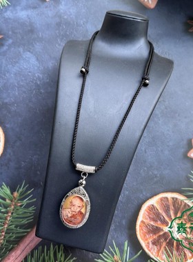 『泰元素』可调节长短泰国佛牌链子双色金横钻扣吊坠挂绳项链布绳