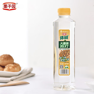 栗子园体碱苏打水大麦茶味碱性苏打饮料400ml*6瓶