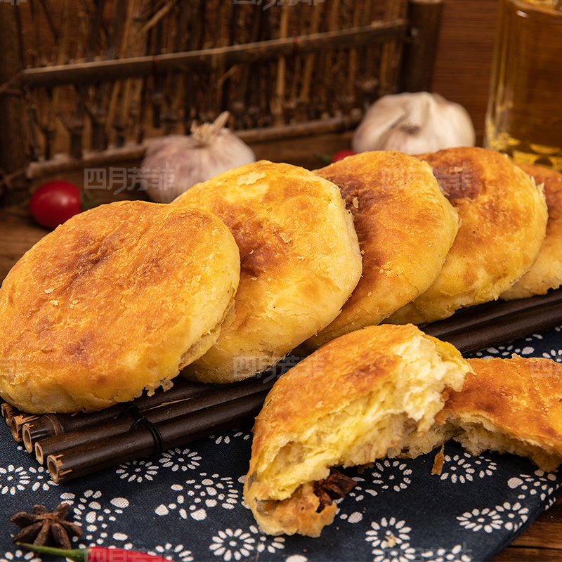 东北老式手工油盐烧饼烤饼 哈尔滨特产传统早餐糕点零食散装小吃 - 图2