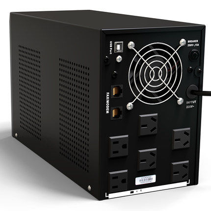 雷迪司D3000 UPS不间断电源3KVA/1800W电脑2小时防停电备用220v