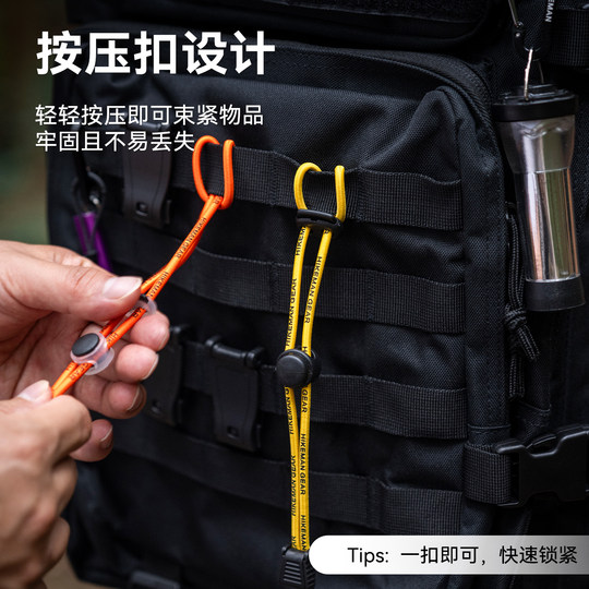 Bolsa de montañismo al aire libre HIKEMAN con cuerda elástica externa