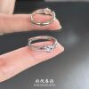 Silver Gypsophila Knotted Plain Ring for Women