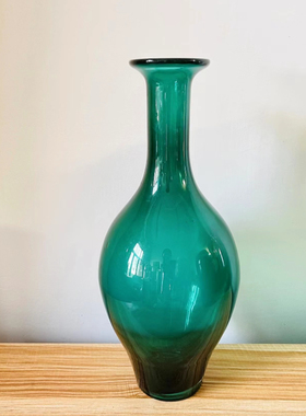 中古花瓶绿色外贸出口手工孤品