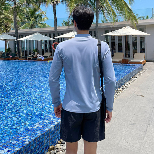 冲浪服男士潜水服自由潜湿衣长袖长裤防晒保暖速干浮潜泳衣水母服 - 图2
