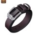 Zoe kangaroo nam dây da kết cấu kinh doanh thắt lưng nam giản dị đai da cá tính - Thắt lưng that lưng nữ mặc váy Thắt lưng