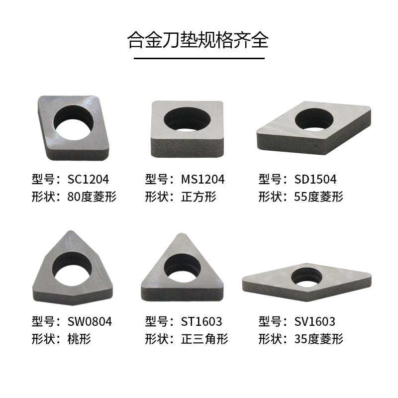 数控车床刀具机夹车刀配件刀杆刀片刀垫MC1204/MT1603/MW0804垫片 - 图0