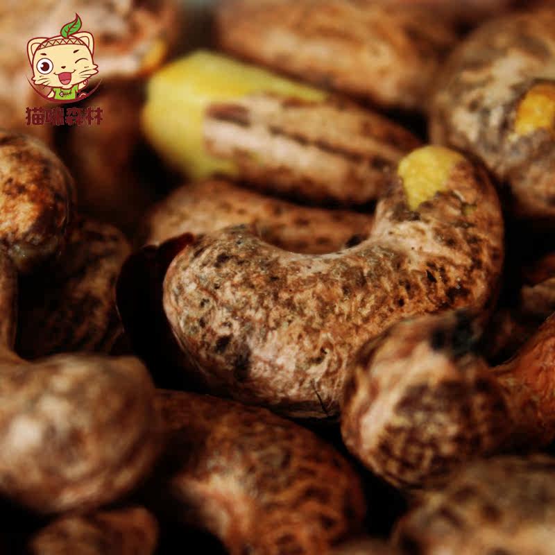 新货大颗粒带皮盐焗120g散装腰果 猫咪森林食品腰果