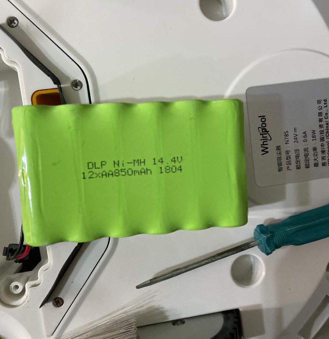 DLP Ni-MH 14.4V 12xAA850mAh Whirlpool  N78S 惠而浦吸尘器电池 - 图0