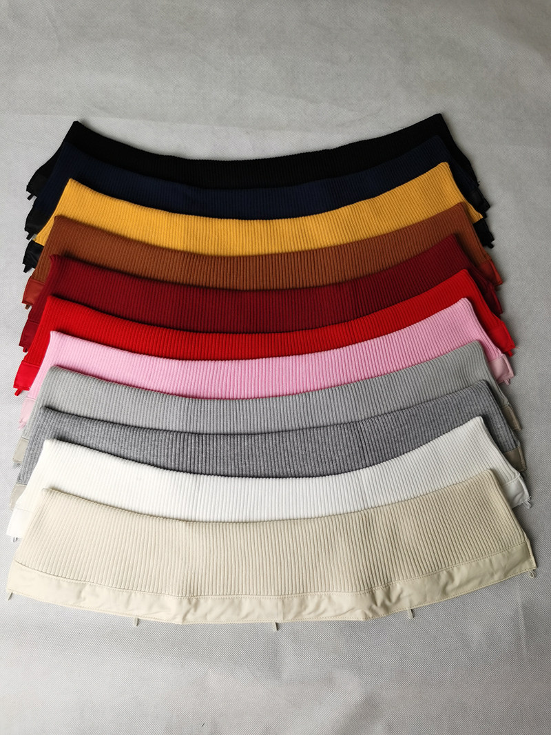 可拆卸羽绒服领子防脏假领子女百搭假领黑色针织螺纹秋冬季保护套,淘宝优惠券,粉丝福利购,淘宝优惠卷