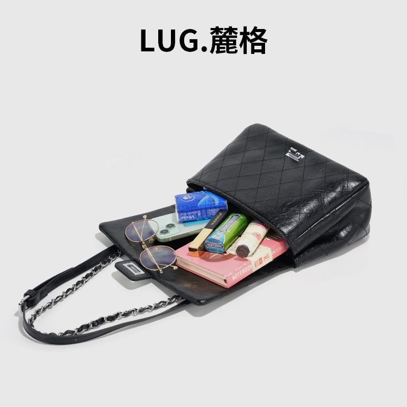 LUG.麓格2024新款高级感流行包包流浪包单肩腋下包潮链条包通勤包 - 图2