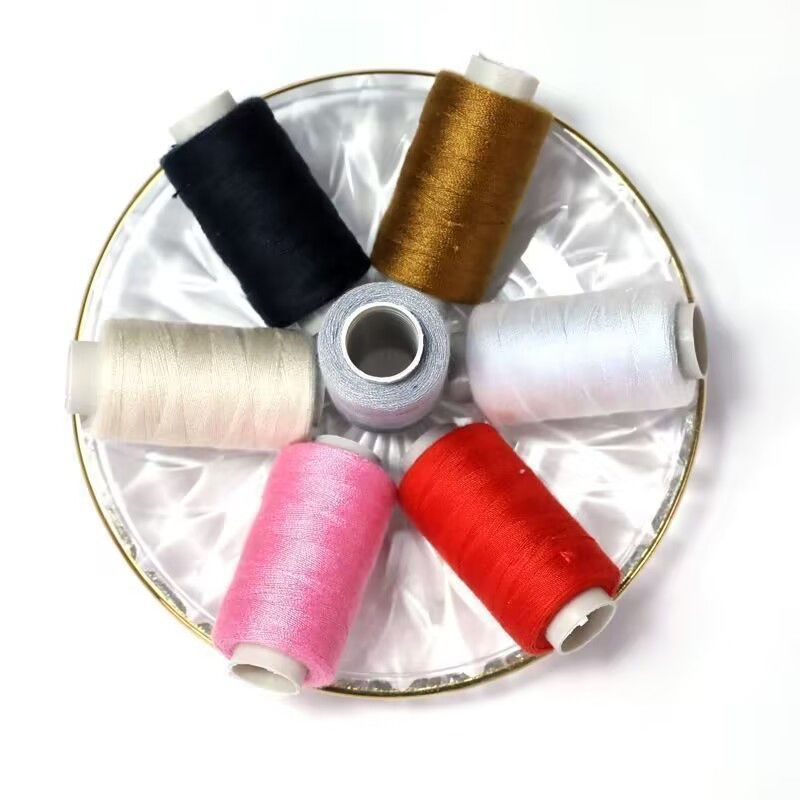 清仓彩色手缝衣线 大卷402线套装 衣服缝补DIY手工缝纫线超值送针 - 图2