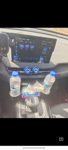 红旗eqm5专用中控储物盒水杯架双水杯架3D打印模型支持定做 - 图0