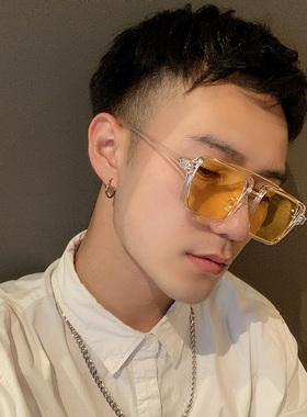 飞行员式墨镜女大脸男夜视方形