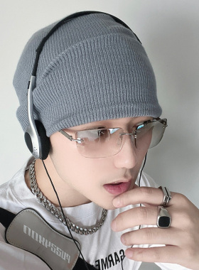 无框Y2k蒸汽朋克未来感复古墨镜