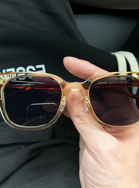 韩版男防紫外线墨镜透明方形