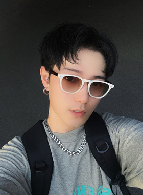 2025款渐进复古男女高级感方形太阳眼镜圆脸防紫外线墨镜可配度数