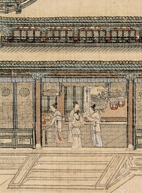 北京故宫博物院藏 梁园飞雪图 取暖挂画 艺术客厅装饰画创意礼物