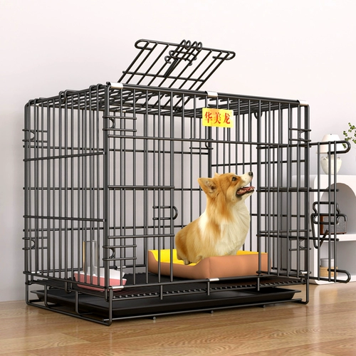 Собачья клетка маленькая средняя собака в помещении с туалетом Тедди бишон медведь Corgi Shiba Inu Special Doghouse Pet Cage