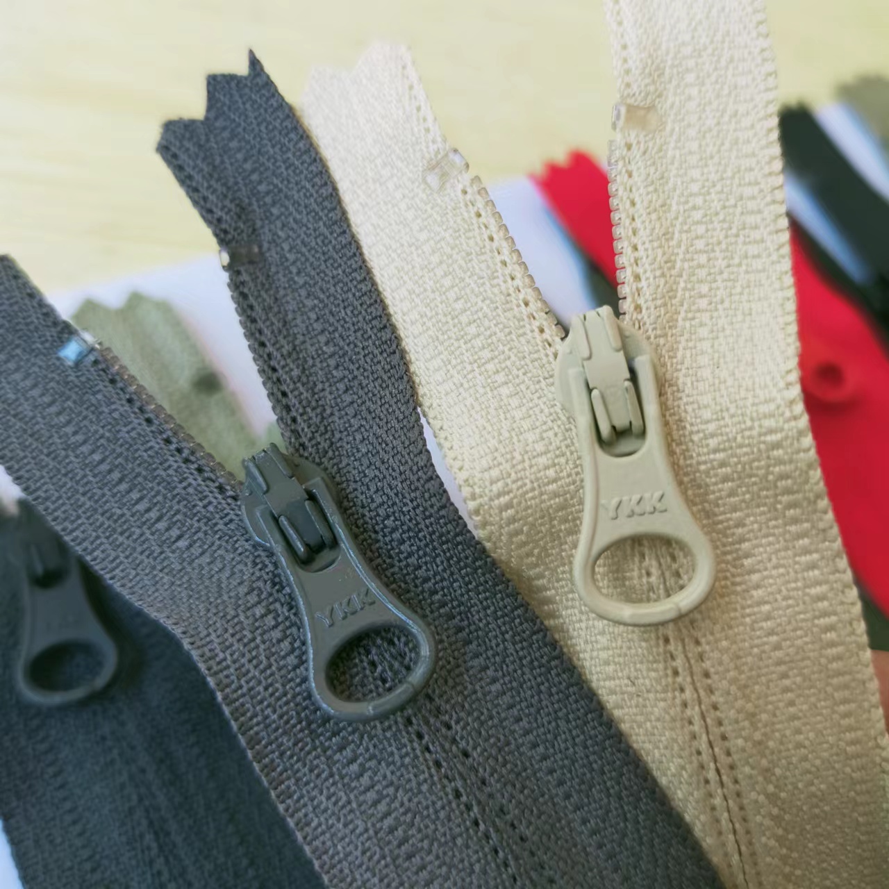 YKK/SAB3号尼龙 反装闭尾 口袋拉链 14/18cm 满29包邮〈438补〉 - 图1