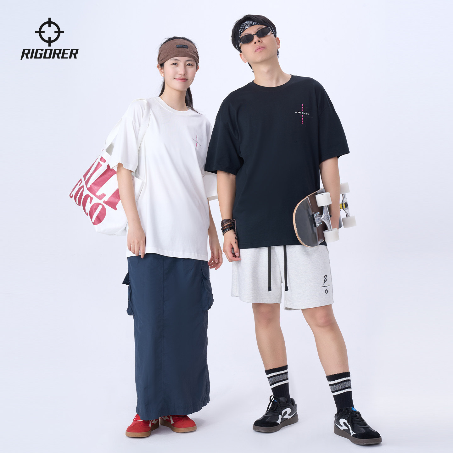 准者运动短袖青少年夏日新款美式复古纯棉潮印花宽松半袖黑色T恤 准者运动短袖青少年夏日新款美式复古纯棉潮印花宽松半袖黑色T恤