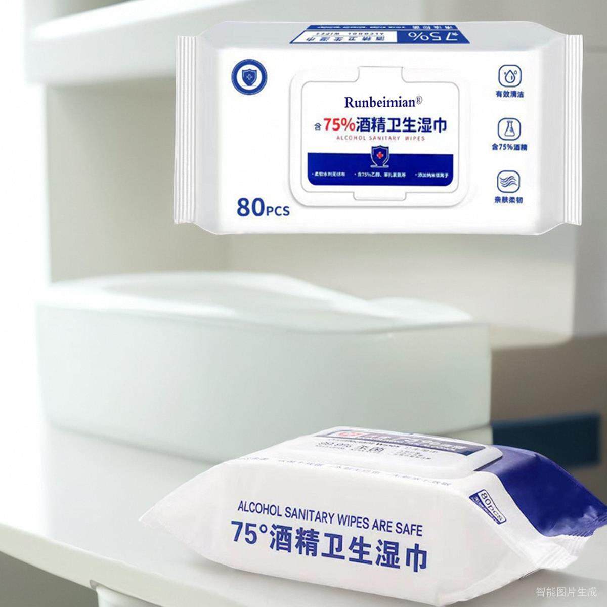 抽含75度酒精消毒湿巾办公家用卫生杀菌专用湿纸巾大包抑菌,淘宝优惠券,粉丝福利购,淘宝优惠卷